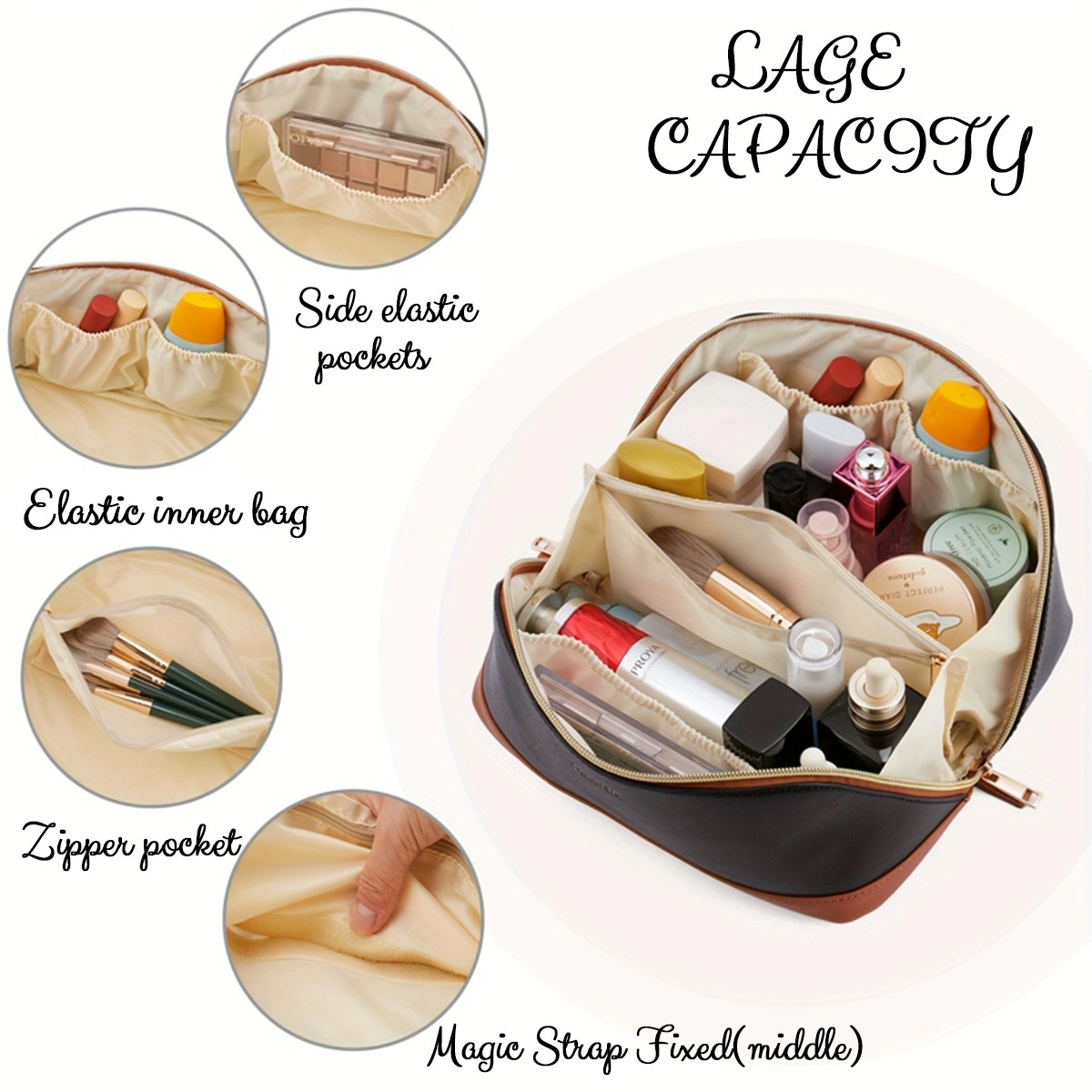 Personalized Makeup Storage Bag – Luxury Cosmetics & Accessories